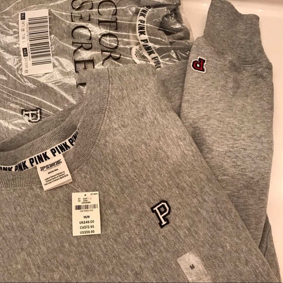 VS PINK PREMIUM COLLEGE PULLOVER CREW - Picture 2 of 4